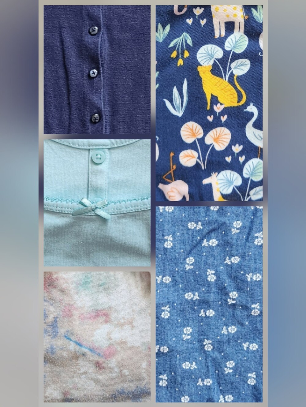 Girls 4T Mix & Match Bundle | Blue, Navy, Gold, Fall, School | 6 Pieces - Picture 2 of 16